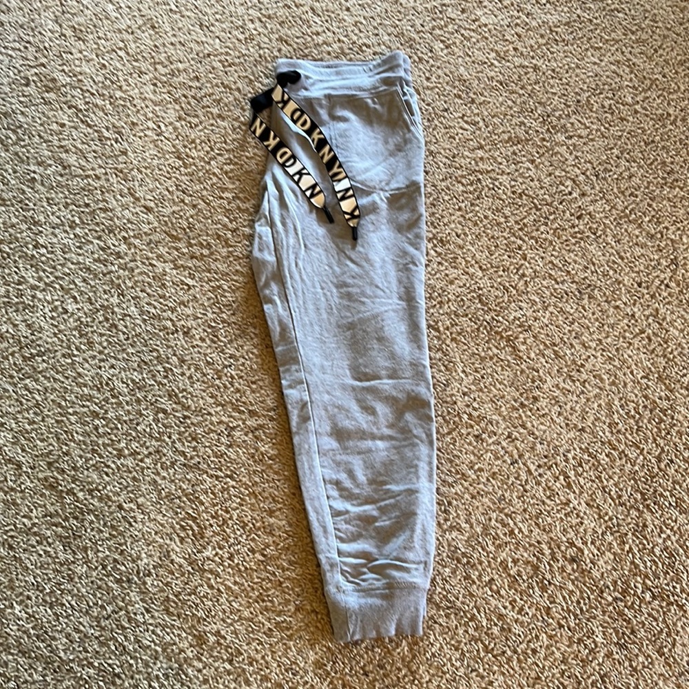DKNY jogger sweatpants. Gray. Size large.